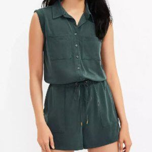 Lou & Grey Sandwashed Sleeveless Romper  Large